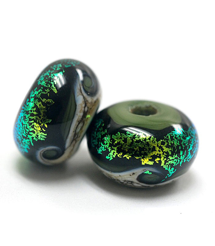 10506401 - Seven Olivine Rondelle Beads