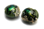 10506412 - Four Olivine Lentil Beads