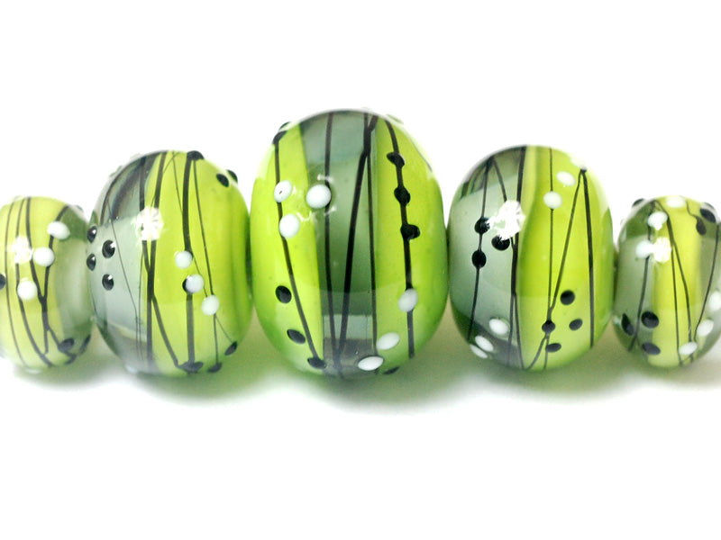 grace lampwork beads artisan handmade glass beads SRA