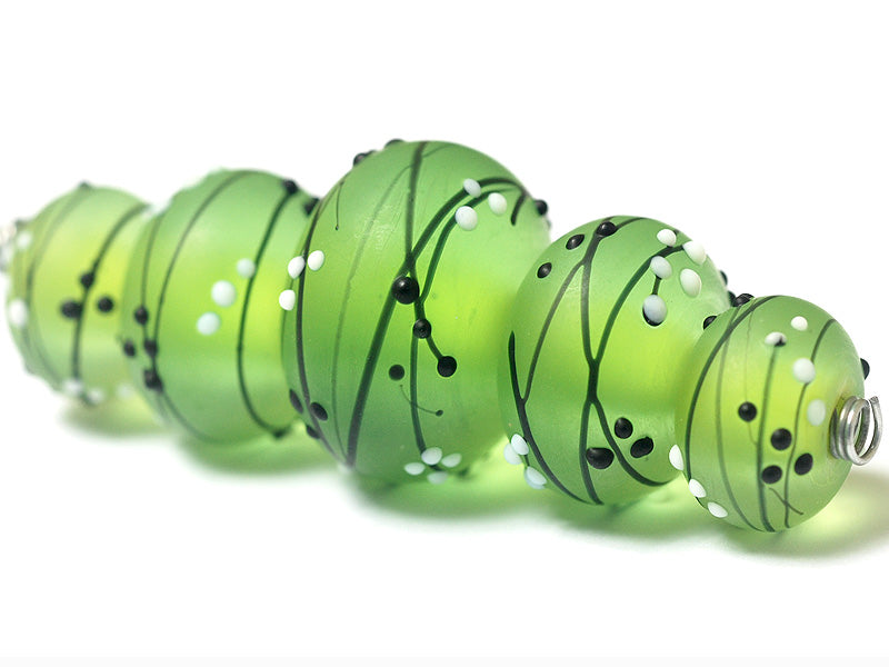 grace lampwork beads artisan handmade glass beads SRA