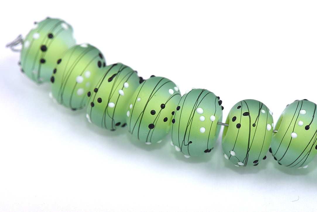 grace lampwork beads artisan handmade glass beads SRA