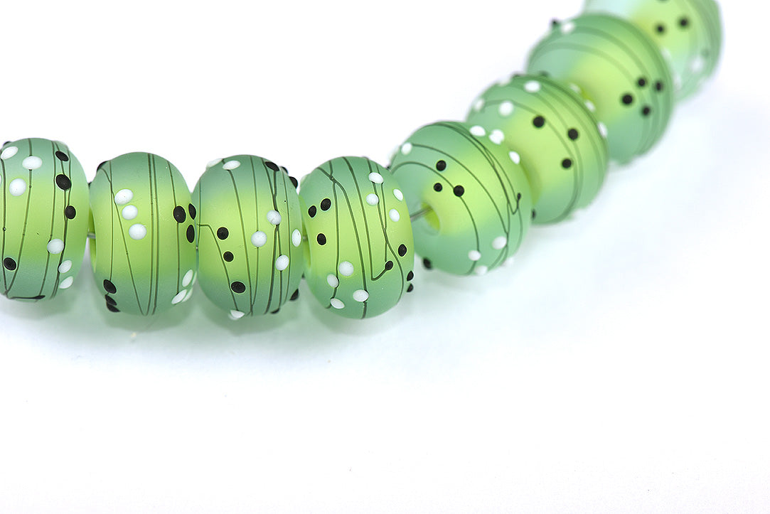 grace lampwork beads artisan handmade glass beads SRA