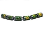 10507303 - Six Herbal Garden Shimmer Mini Kalera Beads