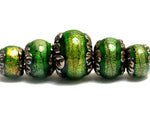 10507311 - Five Herbal Garden Shimmer Graduated Rondelle Beads