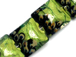 10507714 - Four Spring Green Shimmer Pillow Beads