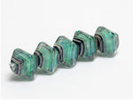 10507807 - Five Seafoam Shimmer Crystal  Shaped Beads