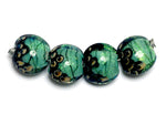 10507812- Four Seafoam Shimmer Lentil Beads