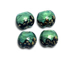 10507812- Four Seafoam Shimmer Lentil Beads