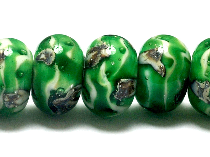 10507901 - Seven Greener Treasures Rondelle Beads