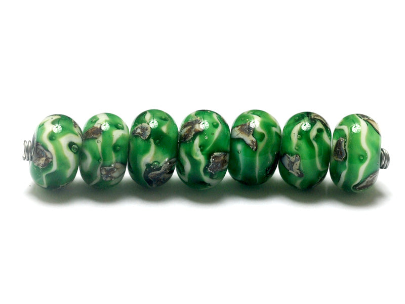 10507901 - Seven Greener Treasures Rondelle Beads