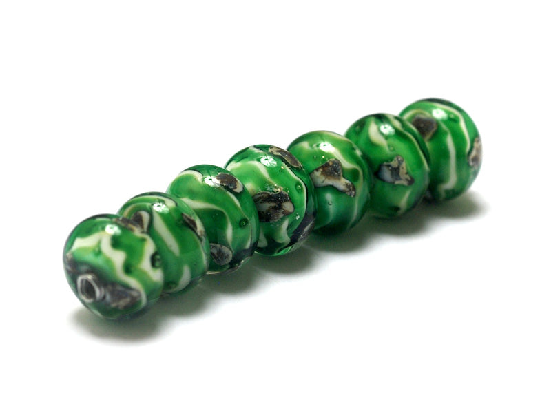 10507901 - Seven Greener Treasures Rondelle Beads