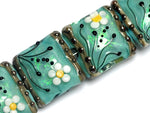 10508514 - Four Seafoam Florals Pillow Beads