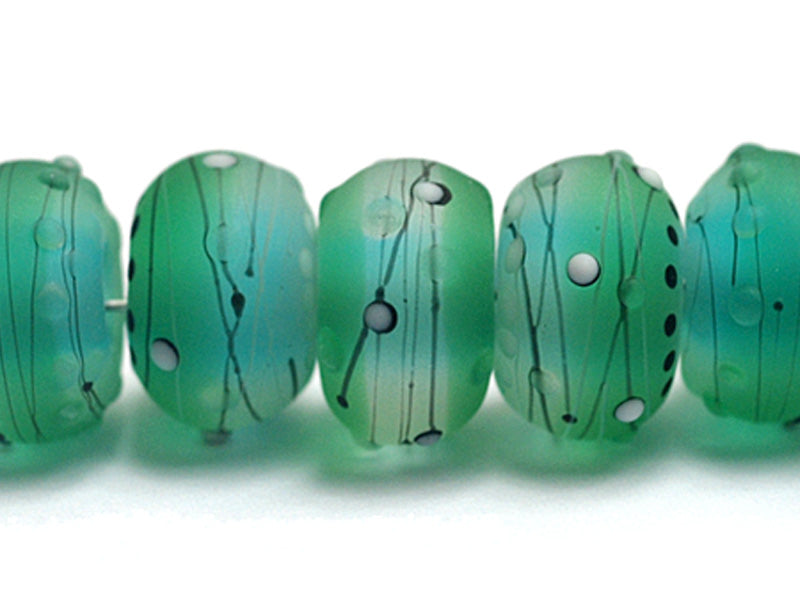 10508801 - Seven Emerald City Rondelle Beads