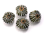 Green Sea Urchin Glass Beads