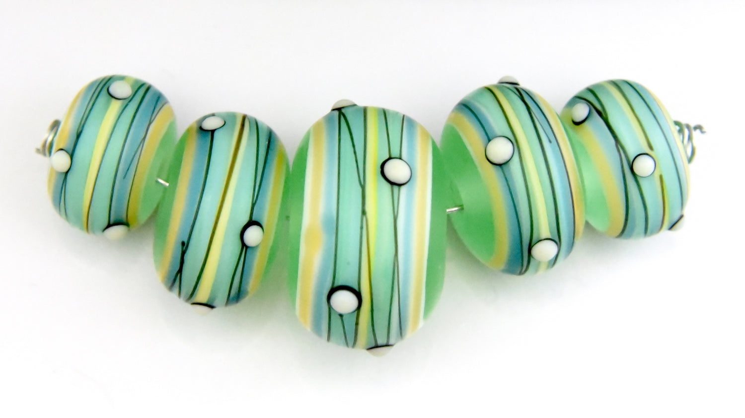 grace lampwork beads artisan handmade glass beads SRA