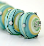 grace lampwork beads artisan handmade glass beads SRA