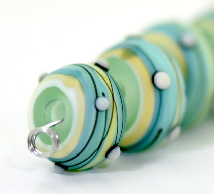 grace lampwork beads artisan handmade glass beads SRA