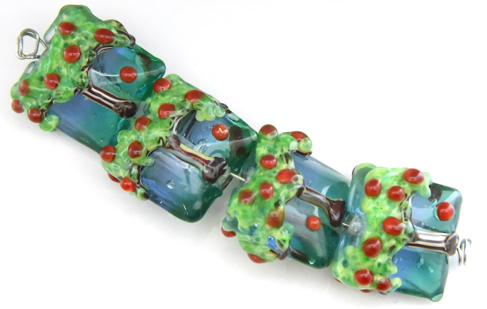 Apple Tree Grace Lampwork Beads