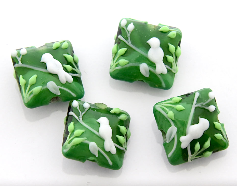 grace lampwork beads artisan handmade glass beads SRA