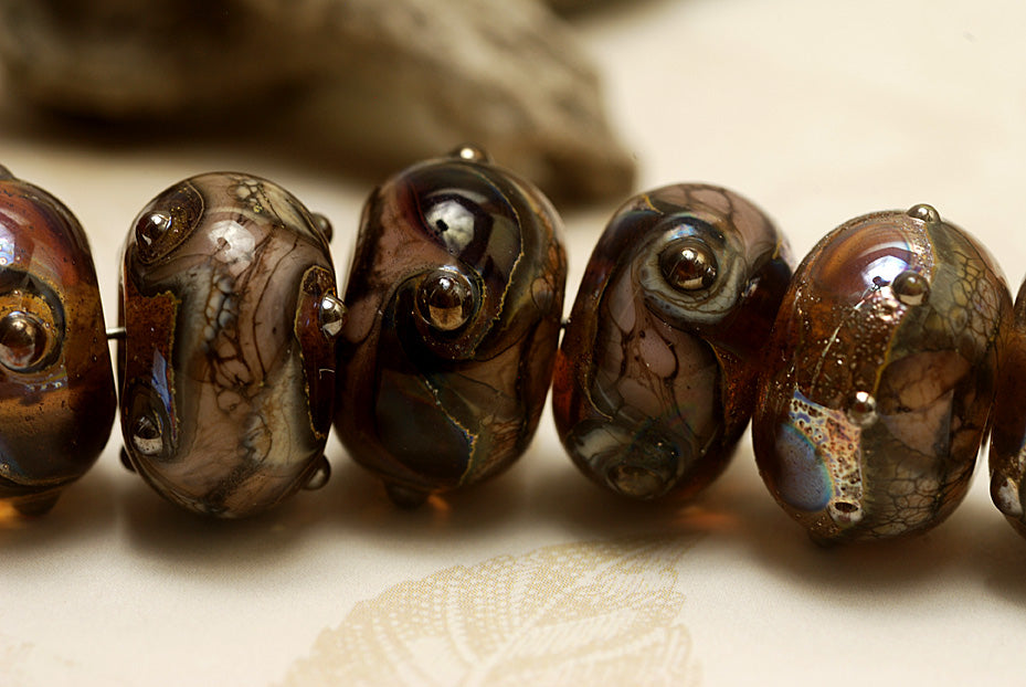 grace lampwork beads artisan handmade glass beads SRA