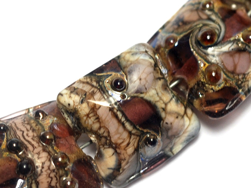 grace lampwork beads artisan handmade glass beads SRA