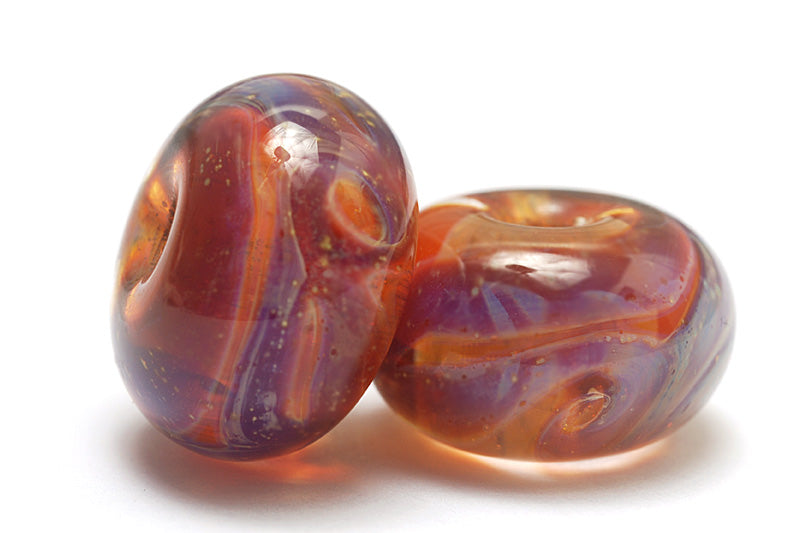 grace lampwork beads artisan handmade glass beads SRA