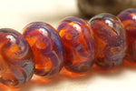 grace lampwork beads artisan handmade glass beads SRA