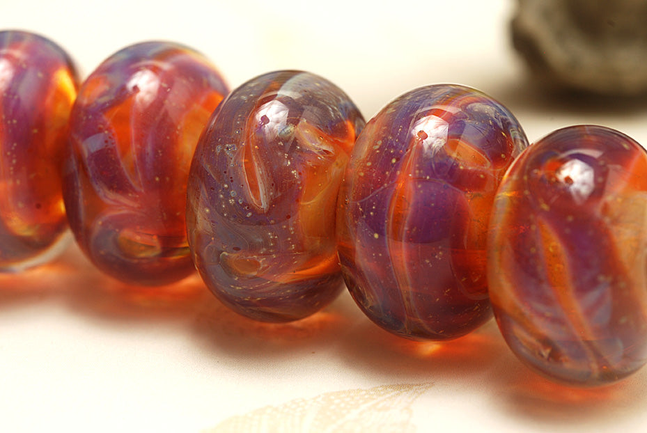 grace lampwork beads artisan handmade glass beads SRA