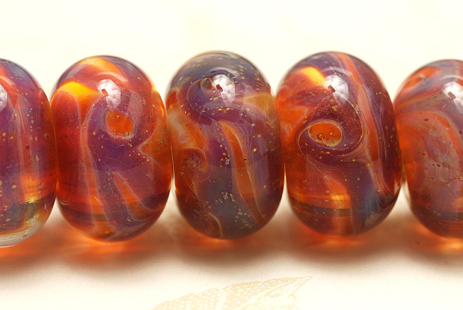 grace lampwork beads artisan handmade glass beads SRA
