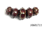 10601711 - Five Graduated Plum Rondelle Beads
