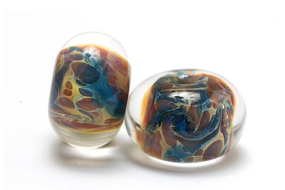 grace lampwork beads artisan handmade glass beads SRA