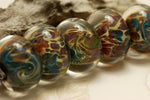 grace lampwork beads artisan handmade glass beads SRA