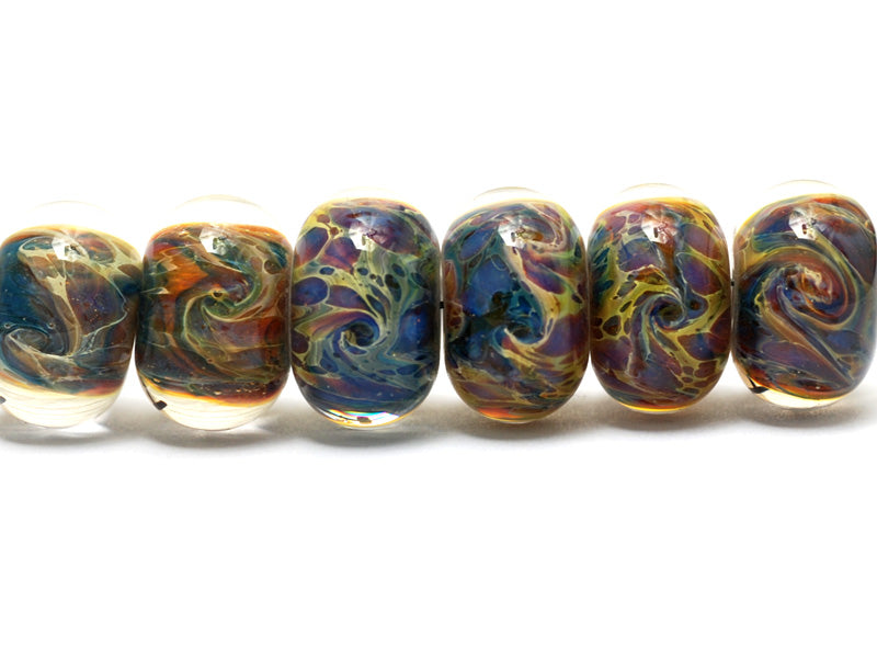 grace lampwork beads artisan handmade glass beads SRA