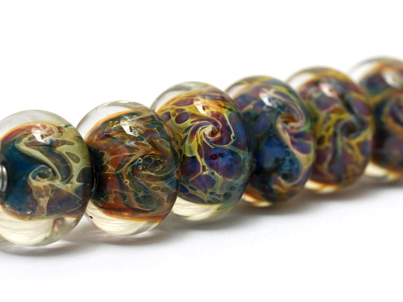 grace lampwork beads artisan handmade glass beads SRA