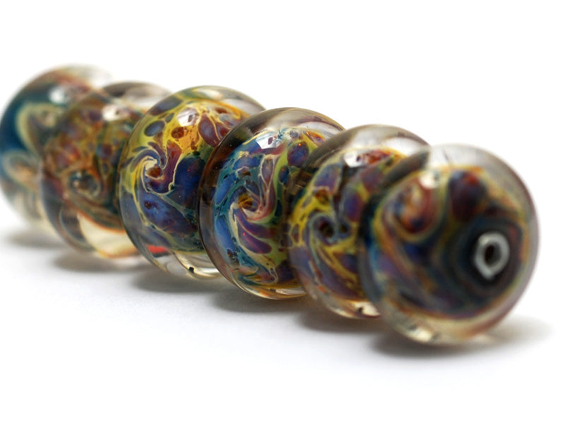 grace lampwork beads artisan handmade glass beads SRA