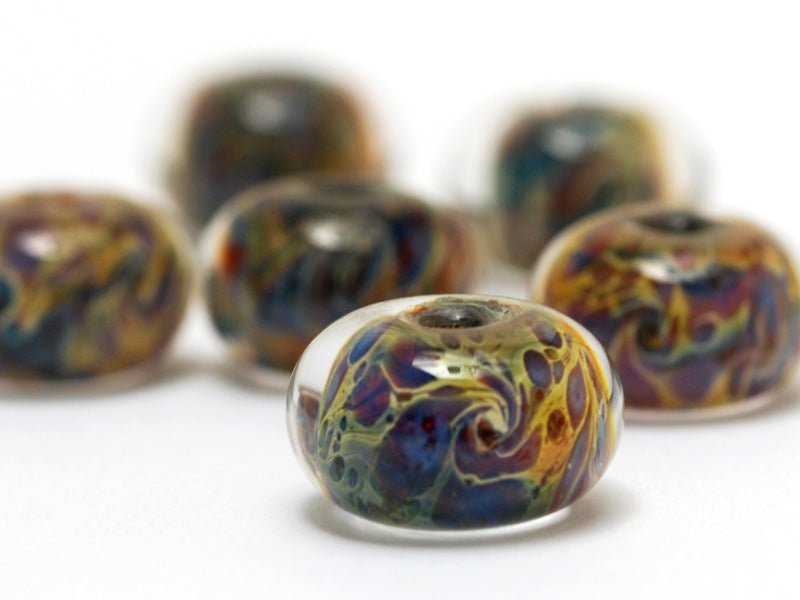 grace lampwork beads artisan handmade glass beads SRA