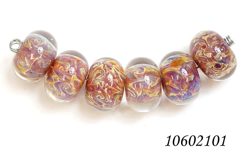 grace lampwork beads artisan handmade glass beads SRA