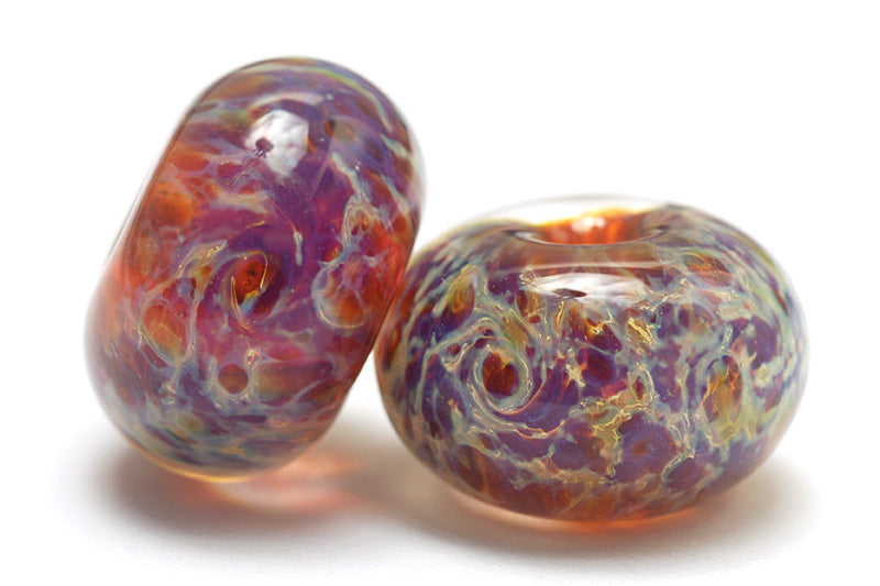 grace lampwork beads artisan handmade glass beads SRA