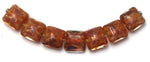 10602104 - Seven Yellow-orange & Purple Free Style Pillow Beads