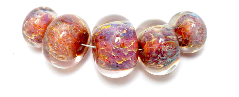 grace lampwork beads artisan handmade glass beads SRA