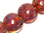 10602112 - Four Yellow-orange & Purple Free Style Lentil Beads