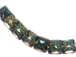 10602404 - Seven Blue-green Free Style Pillow Beads