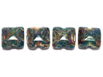 10602414 - Four Blue-green Free Style Pillow Beads