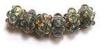 10602521 - Six Blue Free Style Rondelle Beads