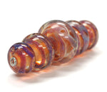 10602611 - Five Graduated Orange & Purple FreeStyle Rondelle Bds