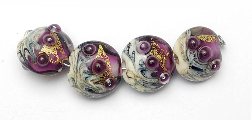 grace lampwork beads artisan handmade glass beads SRA