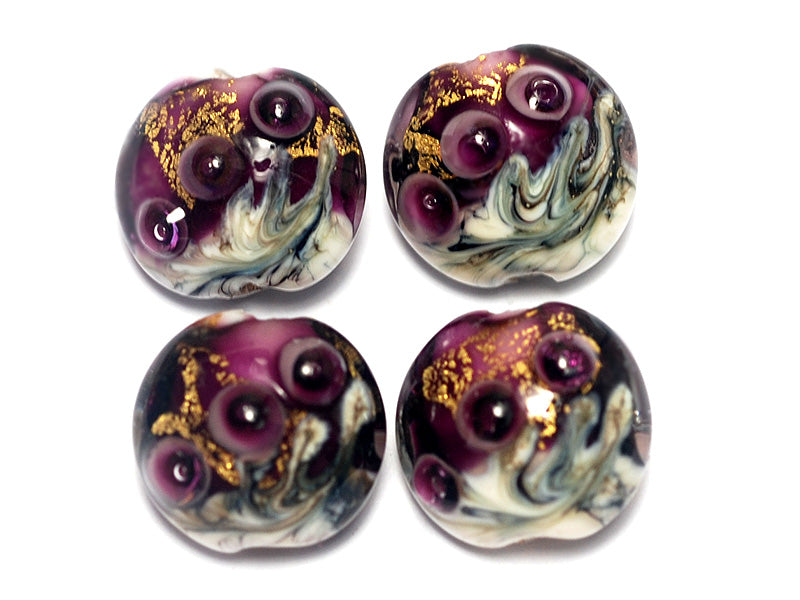 grace lampwork beads artisan handmade glass beads SRA
