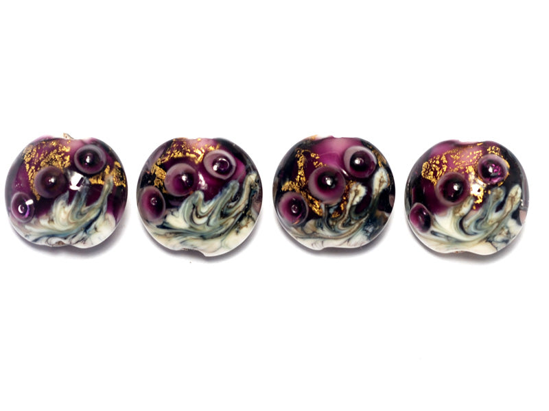 grace lampwork beads artisan handmade glass beads SRA