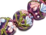 grace lampwork beads artisan handmade glass beads SRA