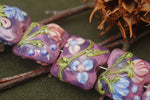 10603004 - Seven Violet Garden Pillow Beads